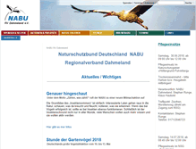 Tablet Screenshot of nabu-dahmeland.de